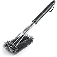 Mospro BBQ Barbacoa Cepillo- Barbecue Grill Cleaner Barbecue Cleaner Tools 18 3 Stainless Steel bristles en 1 360.
